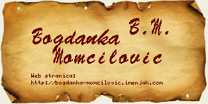 Bogdanka Momčilović vizit kartica